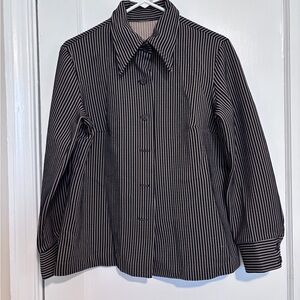 Classic Striped Button-Up Shirt